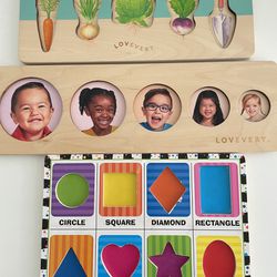Lovevery & Melissa & Dough Wooden Puzzles