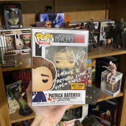 Patrick Bateman Funko Pop Signed 