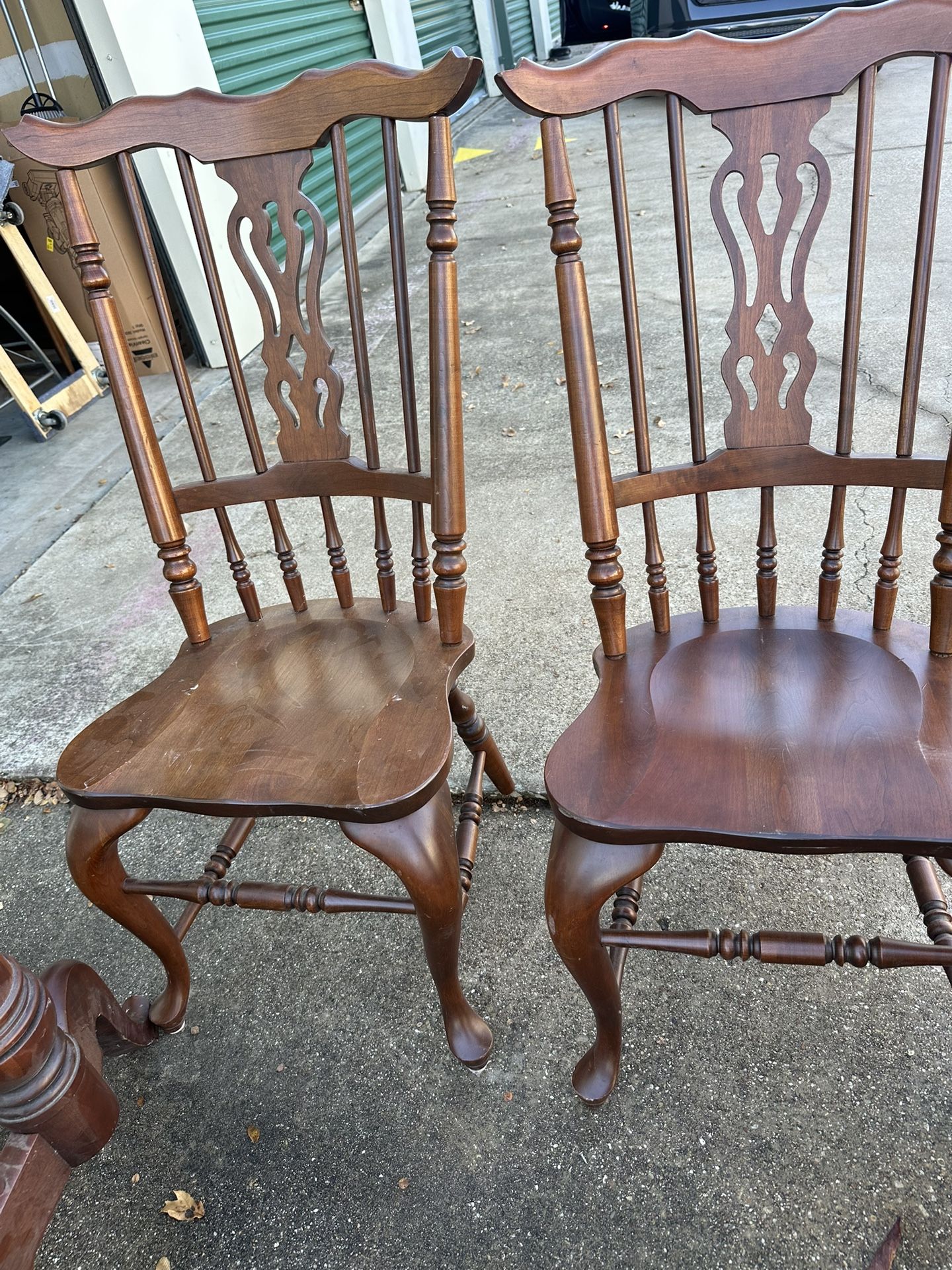 Oak Refectory Table and Windsor Dining Chairs, Set of 6