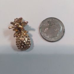 Gold Filled Pineapple Necklace Charm 