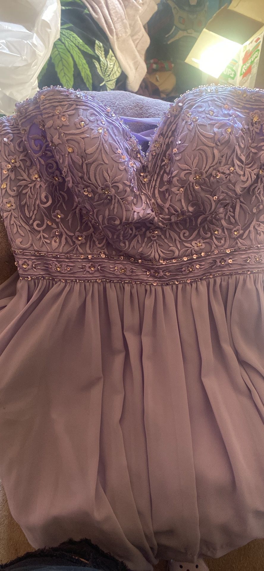 lavender prom dress 