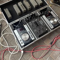 Full DJ equipment + lights and everything