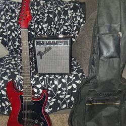 Guitar , Amp , Case
