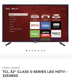 TV LED Smart TCL 32S3800 32 pulgadas 720p 60 Hz (Roku TV)), 32S3800