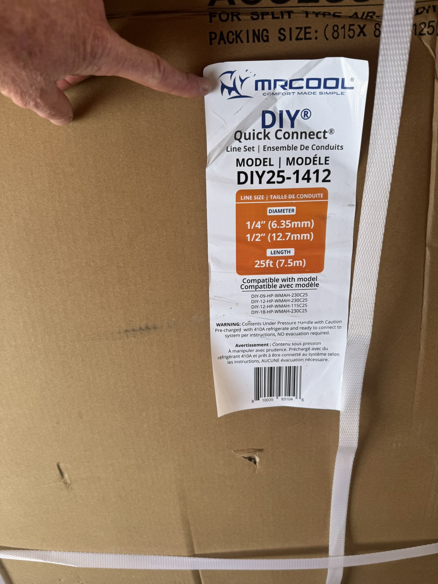 Mrcool DIY25-1412 Line Set