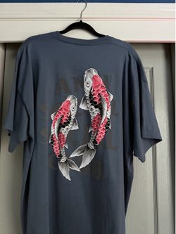 Anti Social Steel Blue Color way Koi tee