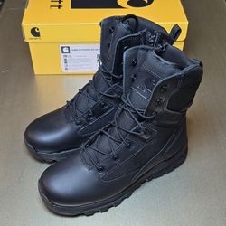 New Carhartt Men's Gilmore Waterproof 8" Side Zip Boot Soft Toe Lightweight Durable Work Boot Size (8)