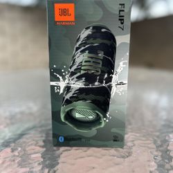 JBL Flip 7 Portable Bluetooth Speaker – Camouflage | New Sealed