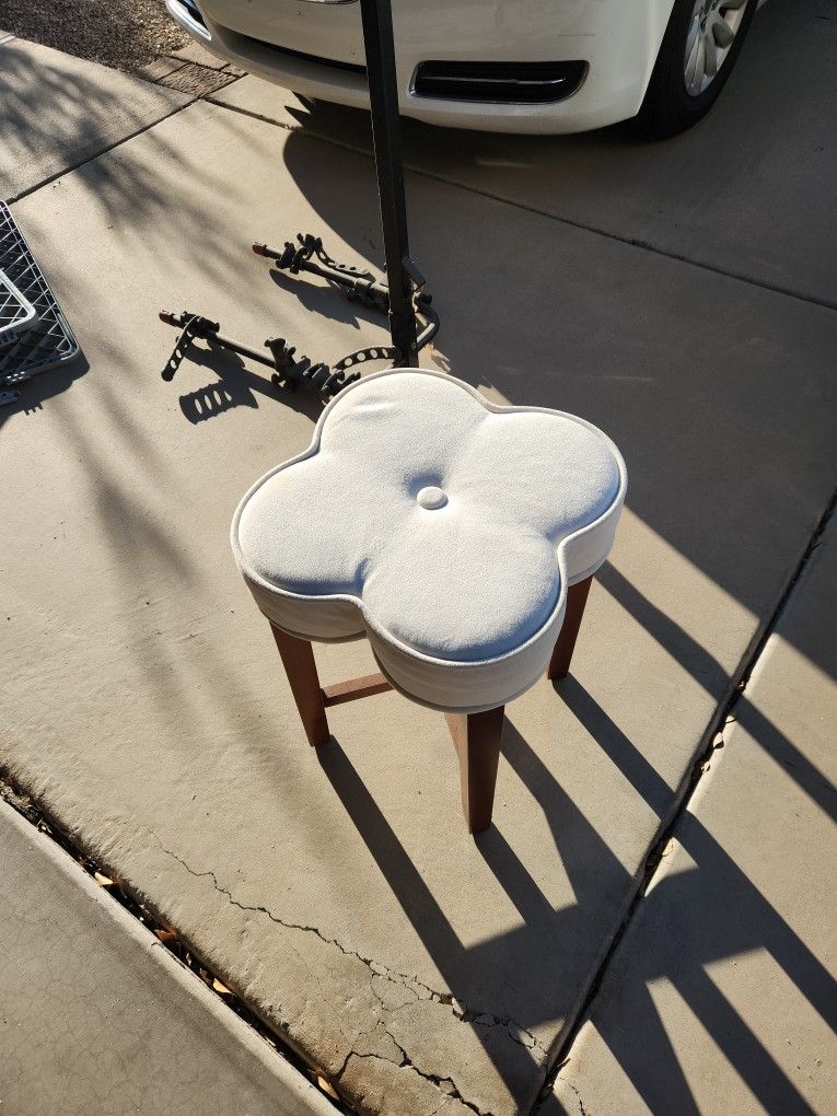 Small 4 Leg Stool 21" High, 16" Wide