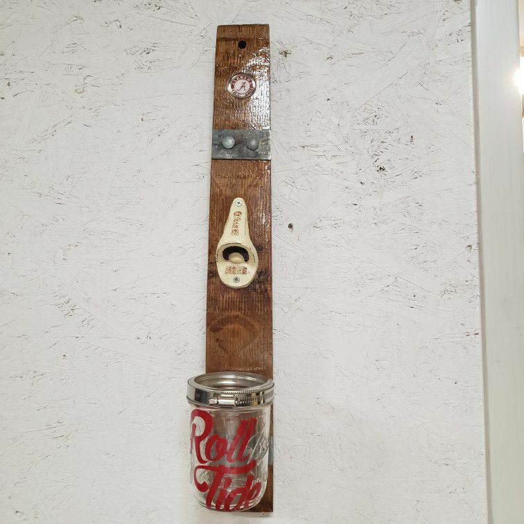 Alabama ROLL TIDE Wall Mounted Bottle Opener  Great For Graduation Gift