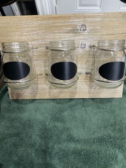 Mason Jar Wall Decor Organizer