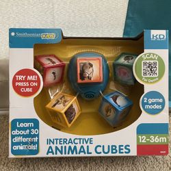 New Smithsonian Kids Interactive Animal Cubes Gift  