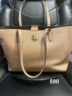Tory Burch Pebbled Leather Tote Bag