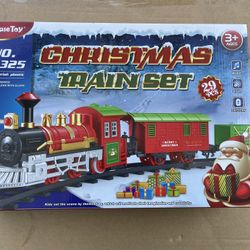 Christmas Train Set With Sound Light