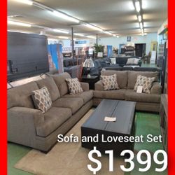 😍 Sofa And Loveseat Set 