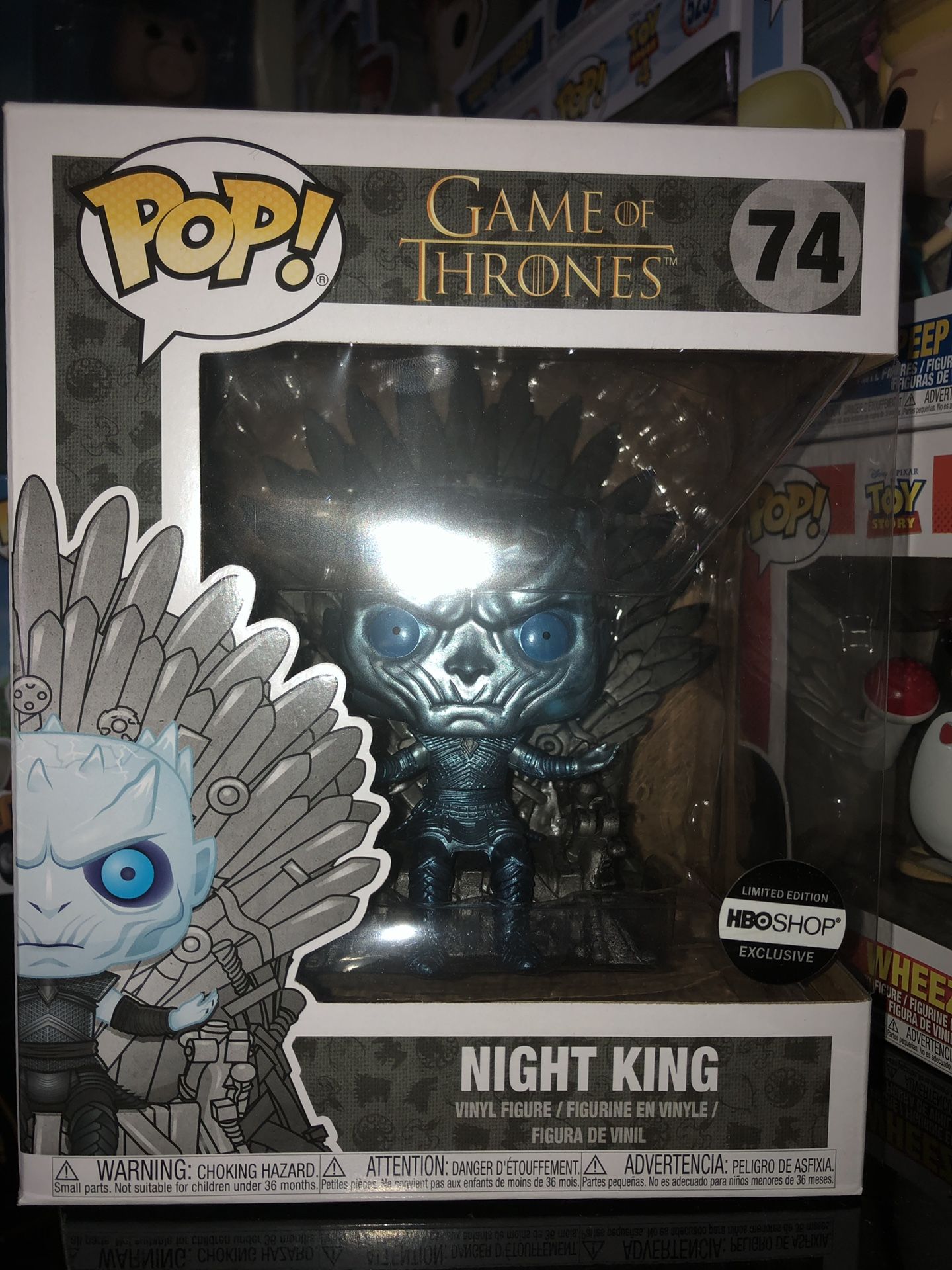 Funko pop metallic night king on throne hbo exclusive