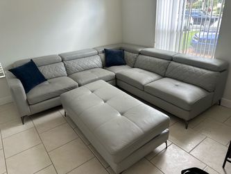 Sofa  4 piece set (faux leather)