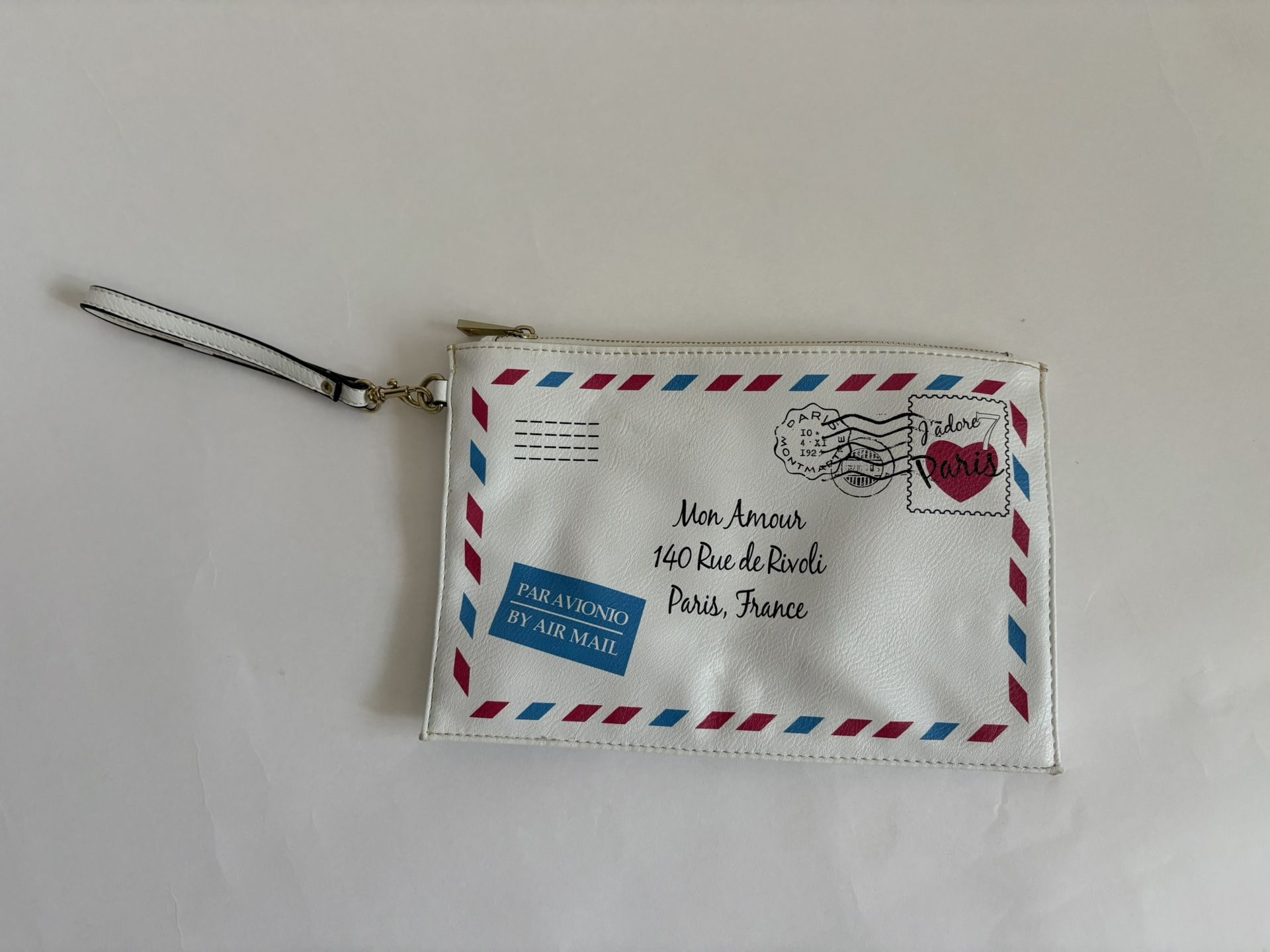 Paris Love Letter Clutch Purse