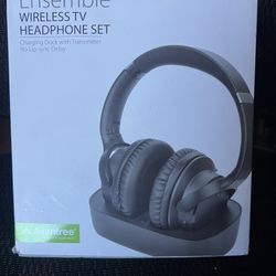 New and Sealed Ensemble Wireless TV Headphone Set 