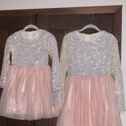 Girls Sparkly Sequin Dresses 