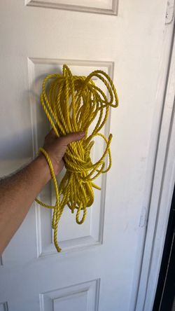 Yellow Twisted Nylon Rope Bundle