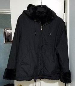 Reversable jacket with hood, small