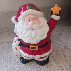"Santa Claus" Ceramic Cookie Jar. 