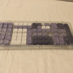 Keycap Mechanical Keyboard Keycap Keys/Set Purple And White Accent Colors