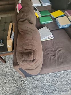 Large L Shape Brown Couch / Sofa – Great Condition