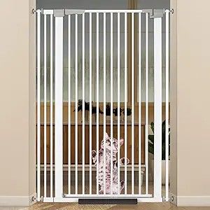 51.18" Extra Tall Cat Gate for Doorway, 30.5"-40" Auto Close