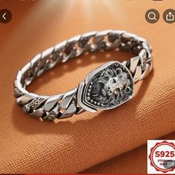 Sterling Silver Men’s Bracelet / S925 stamped 