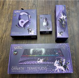 Pokemon x Razer Espeon & Umbreon Edition Set - Mouse/Pad, Keyboard, Headset