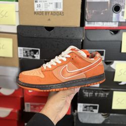 Nike SB Dunk Low Concepts Orange Lobster size 8.5 USED But Clean