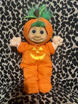 🎃 Vintage Russ Halloween Pumpkin Troll Doll – Stored