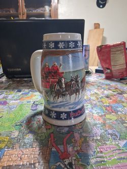 1995 Budweiser Holiday Stein