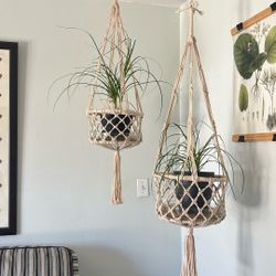 Macrome plant holders(3 total) 