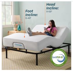 Adjustable foot and head rest Queen bed frame