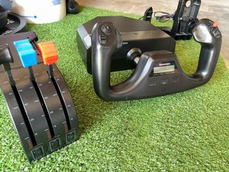Logitech G PRO Flight Yoke System, Professional Simulation Yoke and Throttle Quadrant