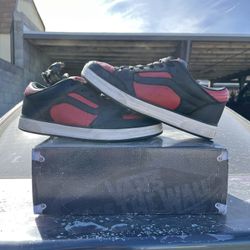 Rare Vintage Vans TNT II Tony Trujillo Black Red Chunky Skate Shoes Men’s 12 Box