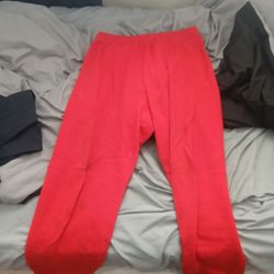 Red Sweat Pants 
