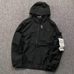 Stone Island Stand Collar Hooded Jacket