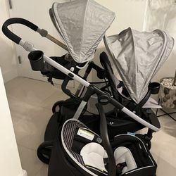 Double Stroller + Car seat 