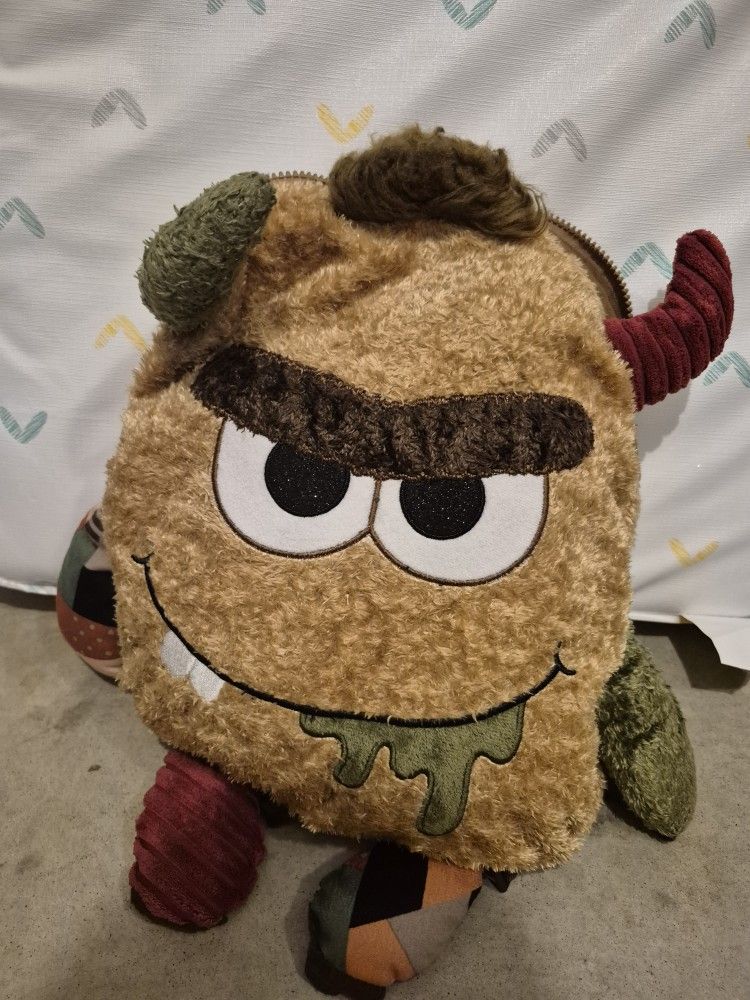 Papa's Plush - Monster Backpack (Child) , 12" by 14"