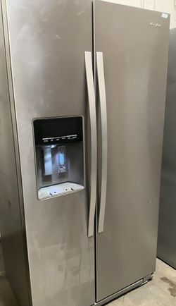 Whirlpool Side-by-Side Stainless Steel Refrigerator Fridge
