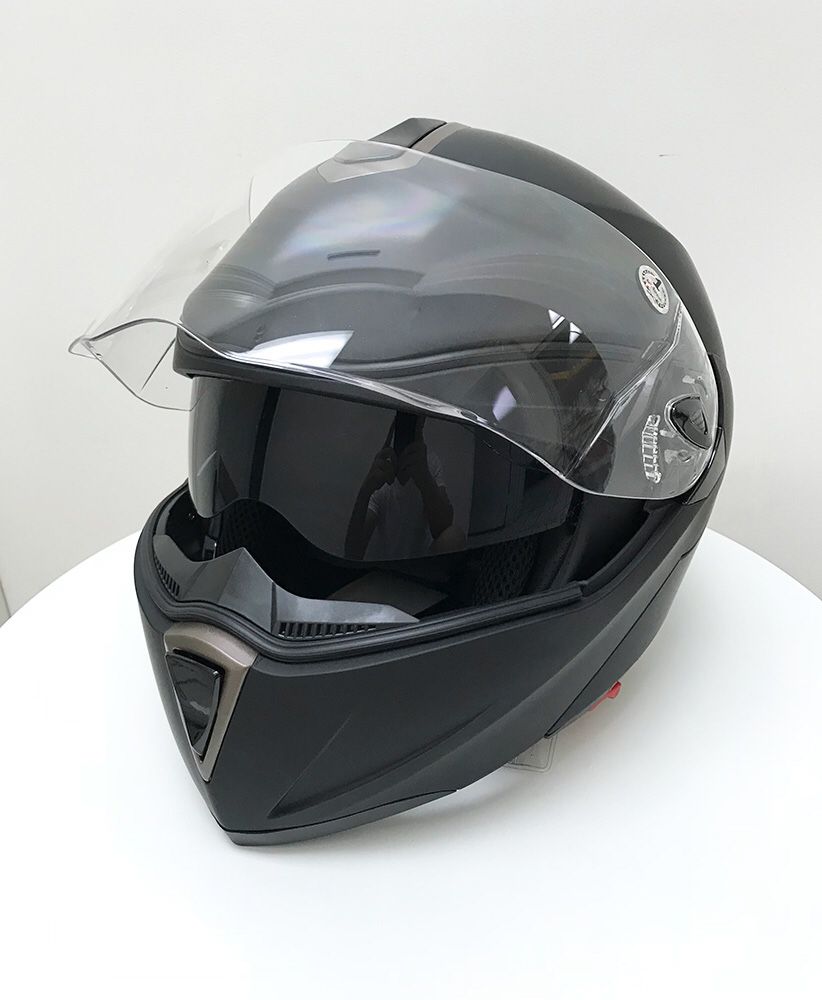 New $45 Full Face Motorcycle Bike Helmet Flip up Dual Visor (M, L, XL) DOT Approved