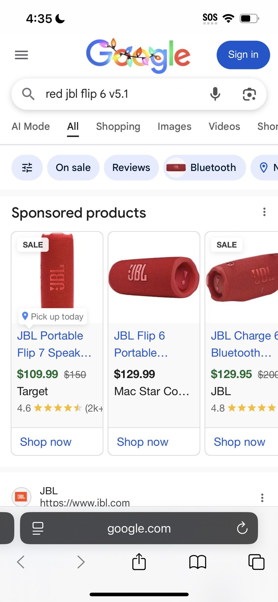 Jbl Flip 6 Portable Bluetooth Speaker