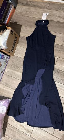 Navy Blue Womens Evening Dress size SMALL & LARGE NEW