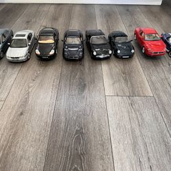 Diecast 1/18 Scale Lot Of 8 Cars  Excellent Condition All 8 Cars For 120   Dollars 
