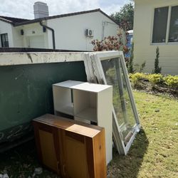 Wooden Cabinet And Shelve
