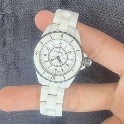 White Chanel J12 Watch